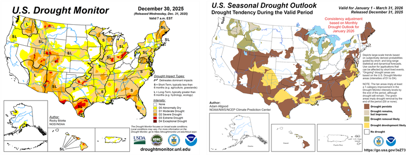 US Drought Monitor and Seasonal Outlook