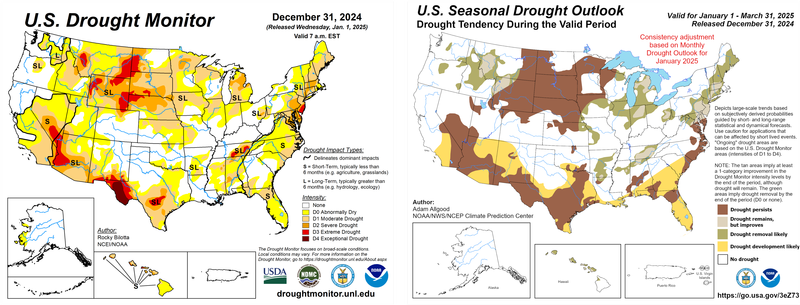 US Drought Monitor and Seasonal Outlook